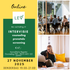 Online Intervisie Counseling Prenatale Screening | 27 november 2025 - 19:00-21:00u